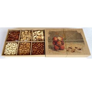 2| Riešutų rinkinys (6 pak.), 1 370 g (315 x 215 x 80 mm)