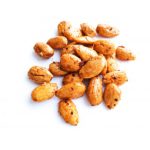 Migdolai blanširuoti sūdyti ir kepinti su paprika