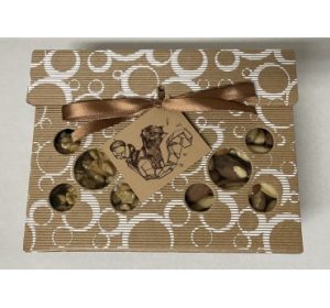 7| Dovana - Bertoletijų ir graikinių riešutų rinkinys, 400 g, (197 x 147 x 60 mm)