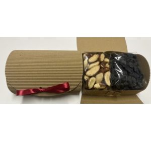 80| Bertoletijų riešutų ir razinų Jumbo skrynelė, 380 g, (140 x 100 x 70 mm)