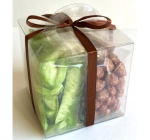 8| Dovana Kubas - Karamelizuoti žemės riešutai ir greipfrutai, 400 g (100 x 100 x 100 mm)