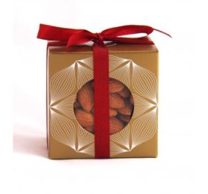 99| Dovana - Migdolų riešutai dėžutėje, 160 g (76 x 76 x 56 mm)