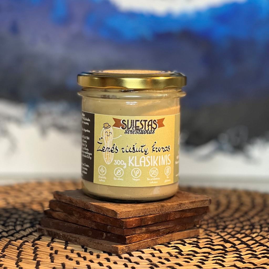 Klasikinis kremas svs SS| Žemės riešutų kremas "Klasikinis", 300 g - Image 1