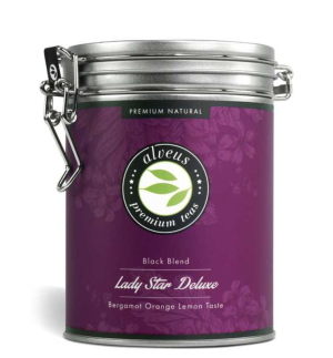 2| Juodoji arbata "Ledi žvaigždė Deluxe", ekologiška, 100 g (dėžutėje)