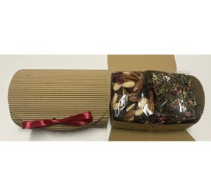 80| Riešutų ir uogų mišinio ir arbatos skrynelė, 265 g, (140 x 100 x 70 mm)